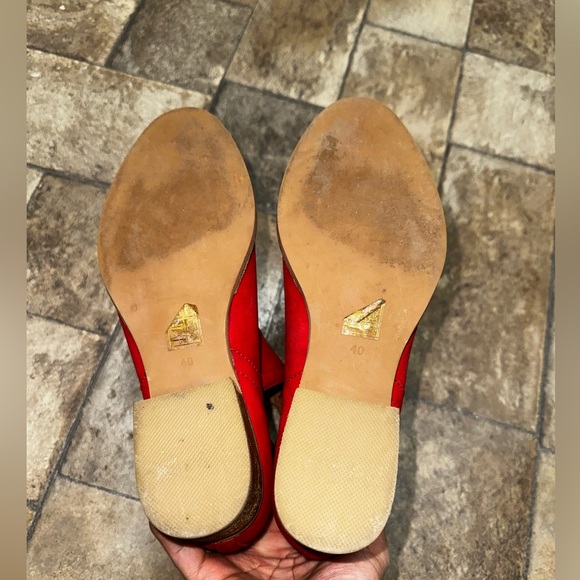 Jeffrey Campbell Suede Red Leather ankle boot sz 40 - Picture 6 of 6